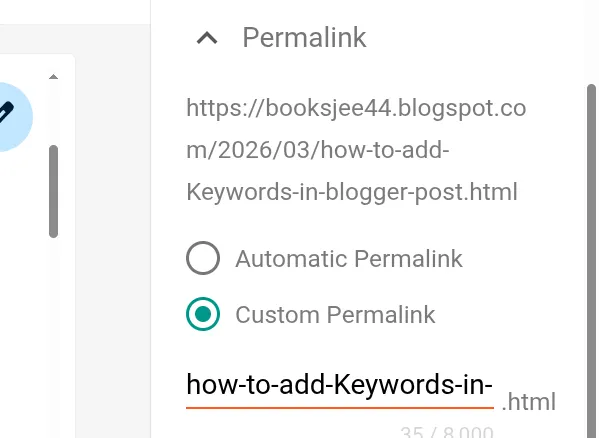 Blogger’s Permalink
